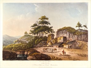 'Lime Kilns. A View at Clifton near Bristol, Gloucestershire', 1798.  Artist: John Hassell