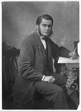 Thomas Henry Huxley, British biologist, 1866. Artist: Anon