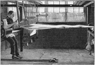 Silk weaver, Bethnal Green, East London, 1893. Artist: Anon