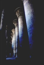 Columns of the Hypostyle Hall, Temple of Khnum, Ptolemaic & Roman Periods. Artist: Unknown