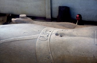 Detail from colossal statue of Rameses II, Memphis, Egypt, c13th century BC. Artist: Unknown