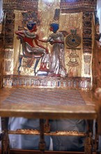 Detail of Chair from tomb of Tutankhamun. Artist: Unknown
