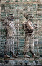 Relief showing archers of the Persian Royal Guard, Palace of Darius I, Susa, c500 BC. Artist: Unknown