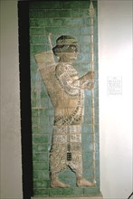 Relief showing an archer of the Persian Royal Guard, Palace of Darius I, Susa, c500 BC. Artist: Unknown