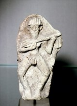 Terracotta figurine of a male musician, Susa, Iran, Middle Elamite period, 1500-1100 BC. Artist: Unknown