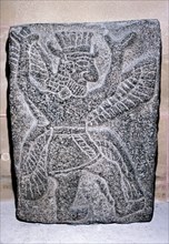 Neo-Hittite stone relief of a winged figure, c9th century BC. Artist: Unknown