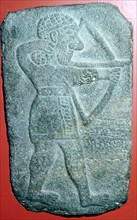 Hittite relief of an archer, Tell Halaf, Syria, c10th - 9th century BC. Artist: Unknown