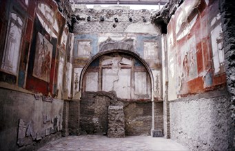 The Shrine of the Augustales (dedicated to deified emperors including Augustus), Herculaneum, Italy. Artist: Unknown