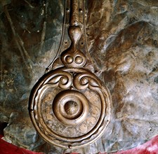 Detail of Witham Shield, Celtic bronze, British. Artist: Unknown