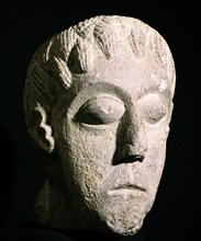 Celtic head, Bon Marche site, Gloucester, England. Artist: Unknown