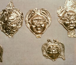 Celtic gold mounts, Birkenfeld, Germany, 5th - 4th century BC. Artist: Unknown