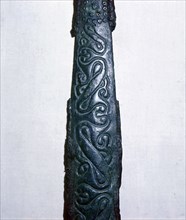 Celtic bronze & iron sword scabbard, North Italy, late 4th century BC. Artist: Unknown