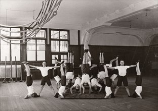 Indoor gym lesson, 1933. Artist: Unknown