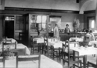 Dining Block, Rowntree factory, York, Yorkshire, 1913. Artist: Unknown