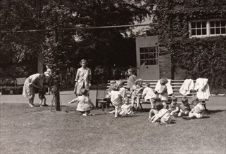 Rowntree wartime nursery school, York, Yorkshire, 1944. Artist: Unknown