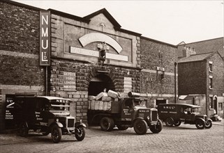 A depot of NMU (Northern Motor Utilties Ltd), 1927. Artist: Unknown