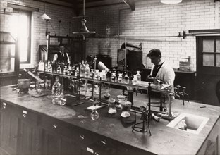 Rowntree analytical laboratory, York, Yorkshire, 1900. Artist: Unknown