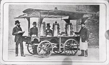 Coffee cart to encourage temperance, 1876. Artist: Unknown