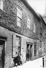 Street scene of poor housing, York, Yorkshire, 1923. Artist: Unknown