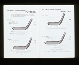 Golf putters from a catalogue. Artist: Unknown
