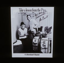 Autographed Ben Crenshaw advertisement for golf equipment, c1970s. Artist: Unknown