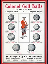 Advertisement for Colonel Golf Balls, 1910. Artist: Unknown