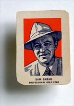 Sam Snead (1912-2002) cigarette card. Artist: Unknown