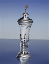Silver golfing trophy, 5 inches high, 1919. Artist: Unknown