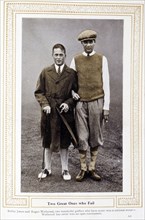 'Two Great Ones Who Fail' - Bobby Jones and Roger Wethered, c1920s. Artist: Unknown