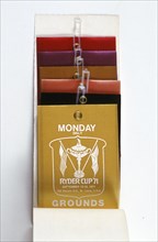 Pin-on spectator tickets for Ryder Cup, 1971. Artist: Unknown