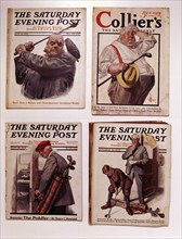 Saturday Evening Post and Collier's magazine covers, American, 1911-23. Artist: Unknown
