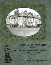 Poster for Open Championship, Royal Lytham and St Annes, 1926. Artist: Unknown