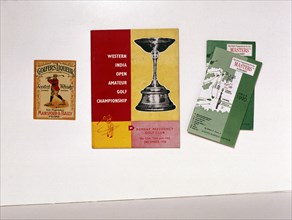 Programmes and golfing ephemera, 20th century. Artist: Unknown