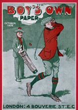 Cover of The Boy's Own Paper, British, October 1908. Artist: Unknown