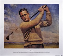 Bobby Jones (1902-72), three times Open Champion, 1992. Artist: Unknown