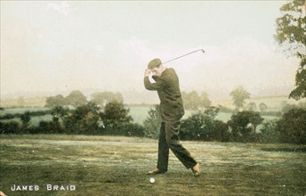 James Braid, Scottish golfer, c1910. Artist: Unknown