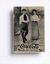 Coca-Cola advertisement with a golfing theme, c1905. Artist: Unknown