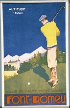Golfing resort poster, French, c1920s. Artist: Unknown