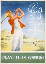 Pamphlet advertising golfing resorts in South Africa, c1930s. Artist: Unknown
