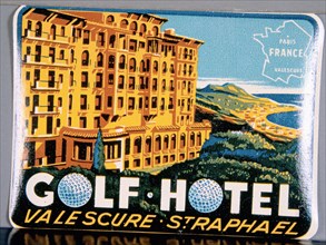 Postcard for gollfing resort, St Raphael, France, c1930s. Artist: Unknown