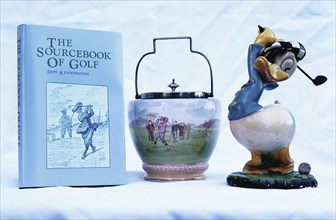The Sourcebook of Golf, ornamental ware, Donald Duck figure, 1930-81. Artist: Unknown