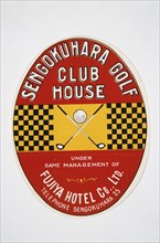 Sengokuhara Golf Club House patch, Japanese, c1950s. Artist: Unknown