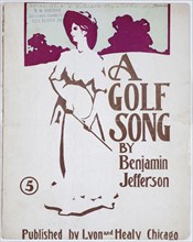 A Golf Song, sheet music cover, American, c1920s. Artist: Unknown