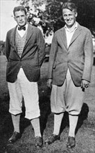 Bobby Jones and fellow golfer, c1920s. Artist: Unknown