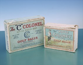 Colonel golf ball boxes, c1910. Artist: Unknown