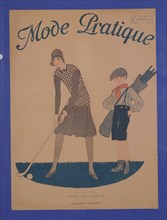 Mode Pratique, magazine cover, French, 28 July, 1928. Artist: Unknown