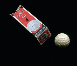 Spalding Kro-Flite golf ball and box, c1910. Artist: Unknown