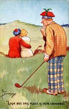 Cartoon with a golfing theme, c1920s. Artist: Unknown