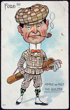 Cigarette card, 'The Golfer', c1910s. Artist: Unknown