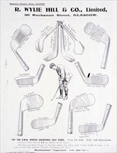 Page from a golf equipment catalogue, c1925-c1940. Artist: Unknown